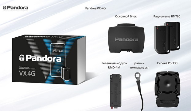 Комплектация Pandora VX-4G
